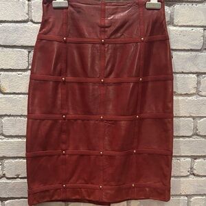 ESCADA LEATHER SKIRT